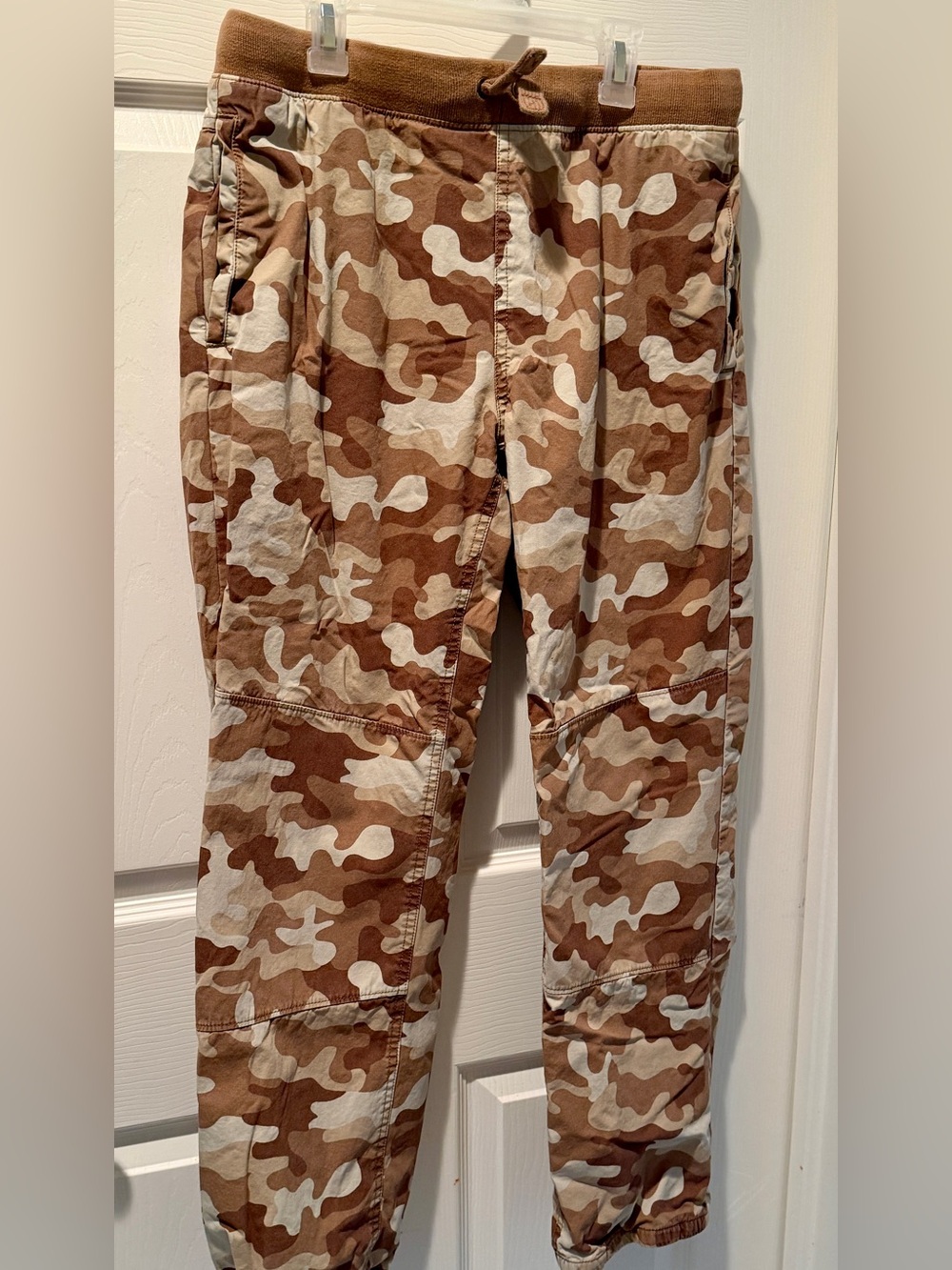 Brown & Tan Camouflage Flannel Lined Boys Pants 14-16H